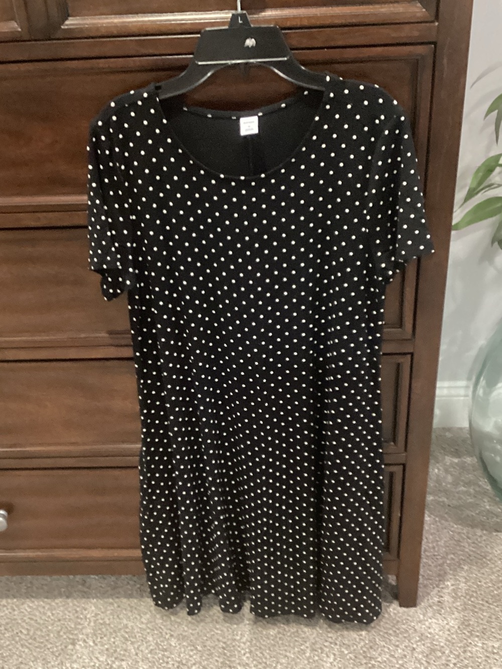 WOMENS OLD NAVY POLKA DOT SWING DRESS